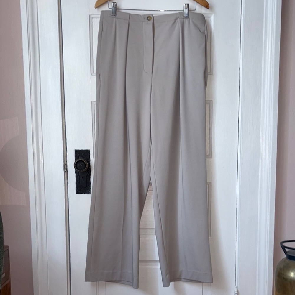 FREE PEOPLE WIDE LEG PLEATED TROUSER PANTS